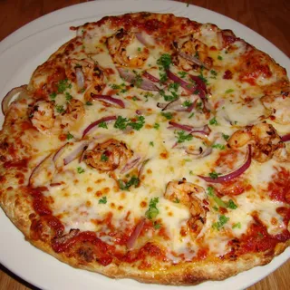 Spicy Shrimp Pizza