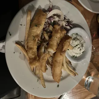 Microbrew Battered Fish and Chips