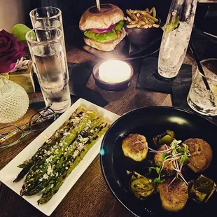 a plate of food on a table