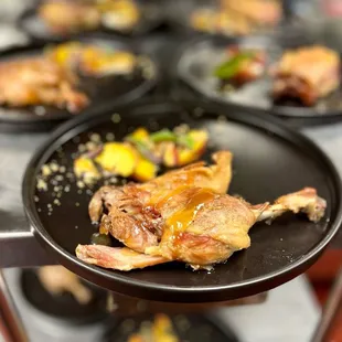 a plate of food on a table