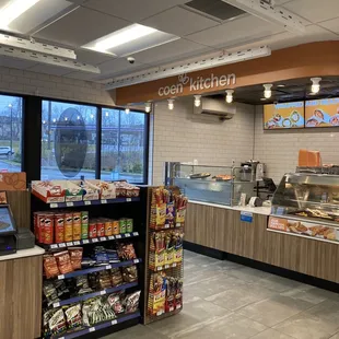 the inside of a convenience store