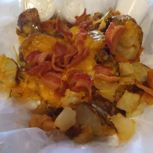 Redneck potato skins