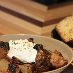 Brisket hash and Babka French Toast