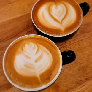 two cups of coffee