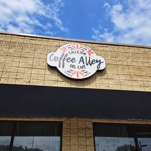 the front of the building
