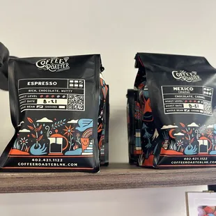 Mexican coffee beans packaged for sale