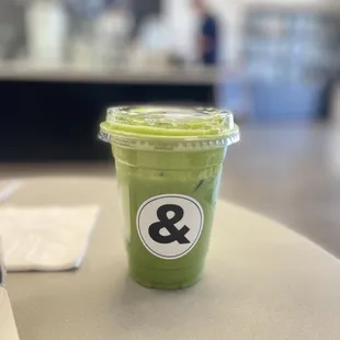 matcha cloud w oat :) Praise the Lord for yummy matcha !