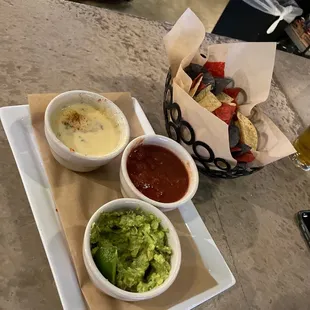 Appetizer trio, well worth it, all tastes great