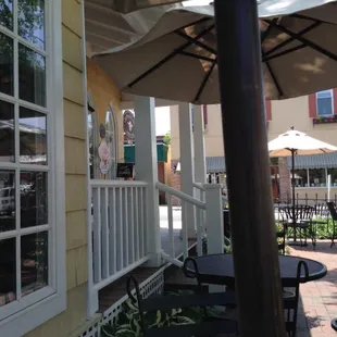Patio view at Coffee &amp; Cream