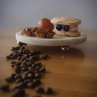 a plate of food on a table