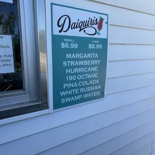 Daiquiri flavors. They can mix em and they have a banana flavor! Don't forget your vodka floater.