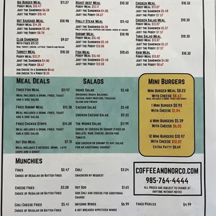 Menus