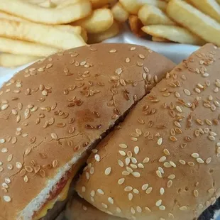 Big Burger with Cheese and Fries