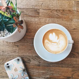 Vanilla Latte Coffee Art