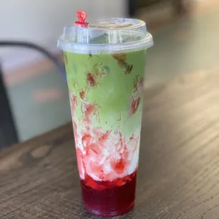 Strawberry Matcha Latte