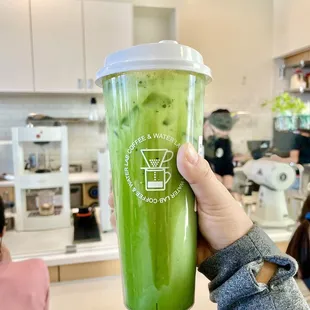 Honeydew Matcha Latte Tea. Refreshing!