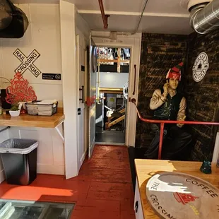 Inside train seating