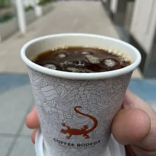 Americano. A little rough.