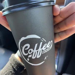 Sleek coffee cup