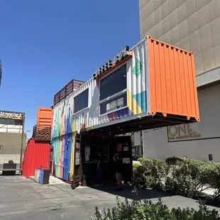 outside