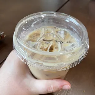 Teddy Graham iced latte