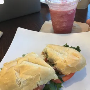 Chicken Bacon Ranch Sub and a Wildberry/Lemon Brain Freeze
