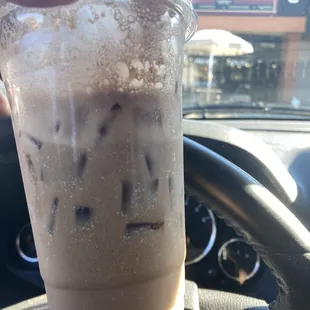 Iced cafe mocha. Drank half before I took the picture. So good.