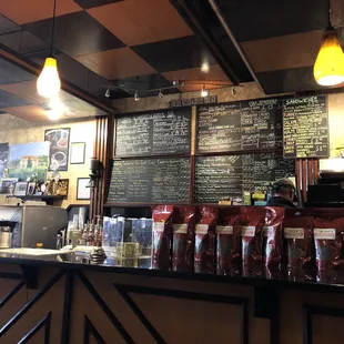 Coffee barista area