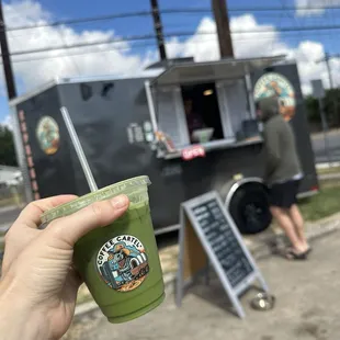 Matcha + coffee stand