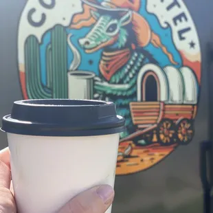 Hot vanilla lavender latte