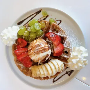 Fresh Fruit Waffle