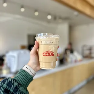 Iced Peanut Butter Cream Top Latte