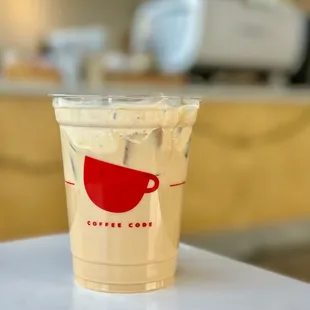 Iced Peanut Butter Cream Top Latte