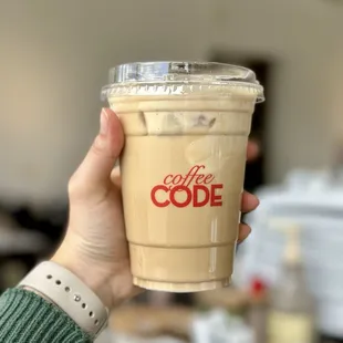 Iced Peanut Butter Cream Top Latte