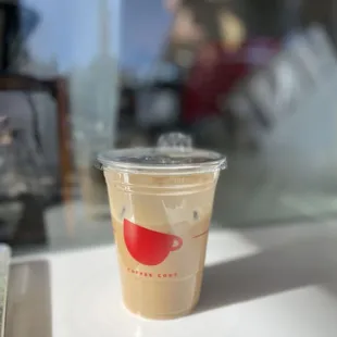 Iced Peanut Butter Cream Top Latte