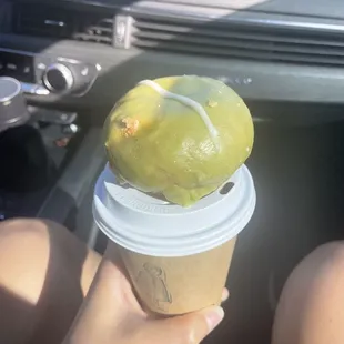 Matcha green tea donut