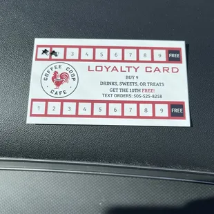 Loyalty card