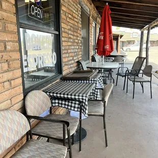 Outdoor seating