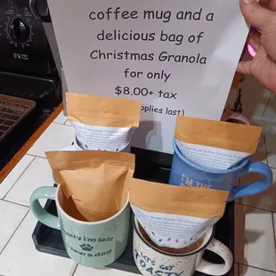 This christmas granola is amazing.