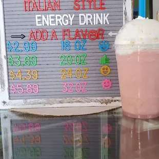 Both the energy drinks and blended drinks are amazing.