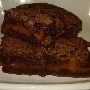 Caramel brownies from AM Eats!