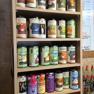 We have a wonderful selection of Tea.