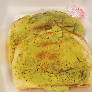Avocado toast $5.00