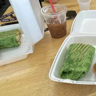 Breakfast burrito with modifications