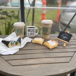 Life is good with butter mochi and maki sushi from Ching's Punaluu Store &amp; coffee