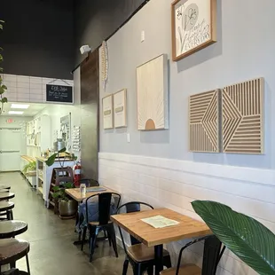 the interior of a coffee shop