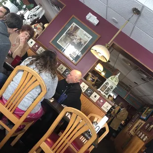 people sitting at tables