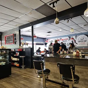 customers in a coffee shop