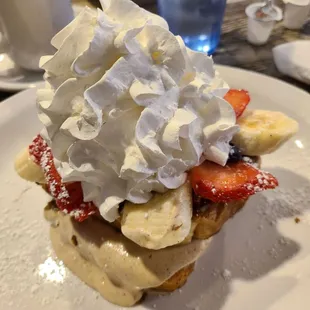 Stuffed French toast. Really good!