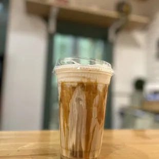 Iced Caramel Macchiato with Coldfoam